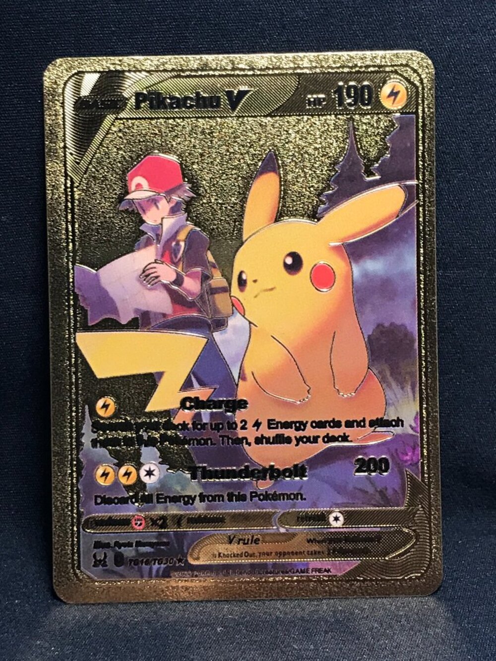 Pikachu V Gold Foil Fan Art Hp190